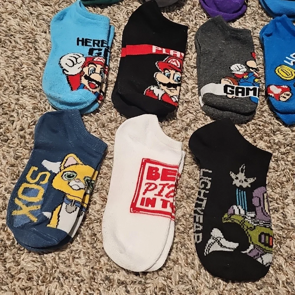 Boys Assorted Character Socks Size S/M